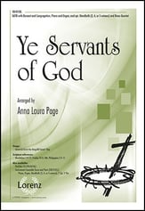 Ye Servants of God SATB choral sheet music cover